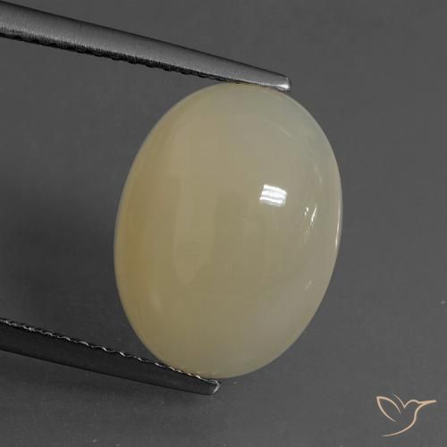 5.43ct Naturel Marron clair Pierre de lune, ovale, Translucide