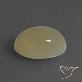 Pierre de lune Brun pâle naturelle ovale, 6.58 ct, Translucide