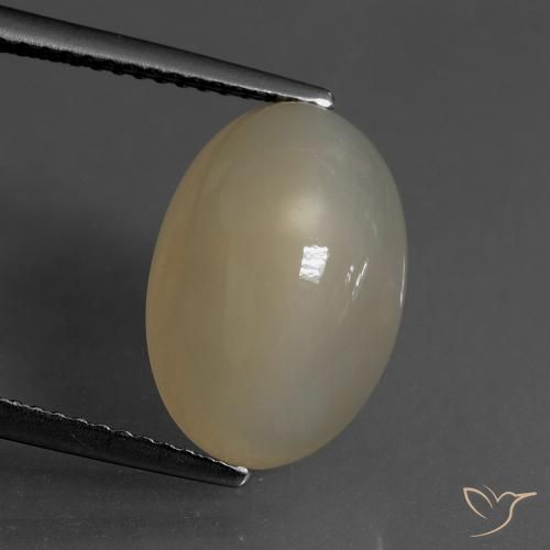 6.82ct Naturel Brun tortilla léger Pierre de lune, ovale, Translucide