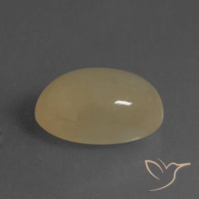 Pierre de lune Brun tortilla léger naturelle ovale, 6.82 ct, Translucide