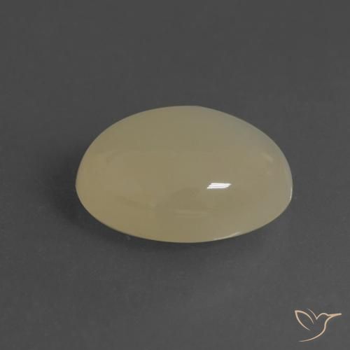 Pierre de lune Brun café léger naturelle ovale, 6.24 ct, Translucide