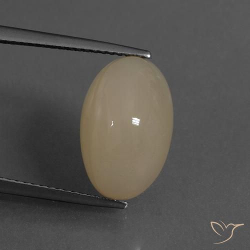 8.02ct Naturel Marron clair Pierre de lune, ovale, Translucide