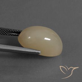 Pierre de lune Marron clair naturelle ovale, 8.02 ct, Translucide
