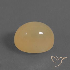 Pierre de lune doré naturelle coupe ovale, 8,64 ct, translucide