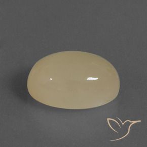 Pierre de lune Jaune clair naturelle ovale, 7.16 ct, Translucide