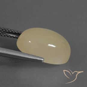 Pierre de lune Jaune clair naturelle ovale, 7.16 ct, Translucide
