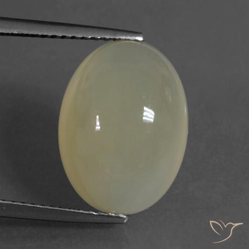 8.99ct Naturel Brun café léger Pierre de lune, ovale, Translucide