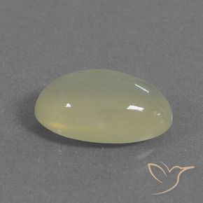 Pierre de lune Jaune moyen naturelle ovale, 5.56 ct, Translucide