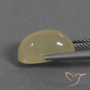 Pierre de lune Brun terre naturelle ovale, 5.26 ct, Translucide