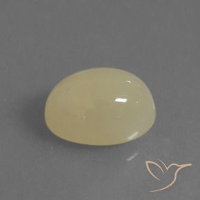 Pierre de lune Brun café léger naturelle ovale, 6.34 ct, Translucide