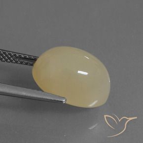 Pierre de lune Brun café léger naturelle ovale, 6.34 ct, Translucide