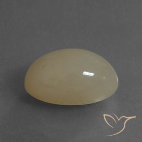 Pierre de lune Brun pâle naturelle ovale, 6.53 ct, Translucide