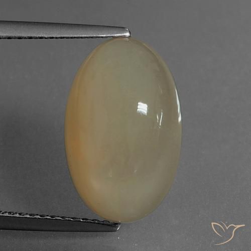6.93ct Naturel Brun chaud et léger Pierre de lune, ovale, Translucide