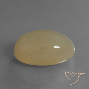 Pierre de lune Brun chaud et léger naturelle ovale, 6.93 ct, Translucide