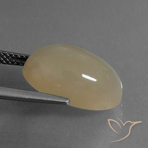 Pierre de lune Brun chaud et léger naturelle ovale, 6.93 ct, Translucide