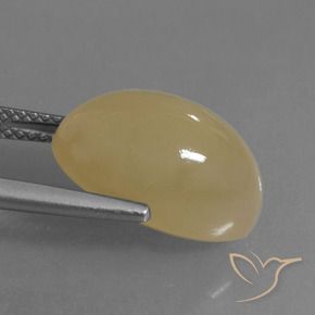 Pierre de lune Brun pâle naturelle ovale, 8.83 ct, Translucide