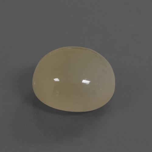 Pierre de lune doré léger naturelle coupe roude, 11,50 ct, translucide