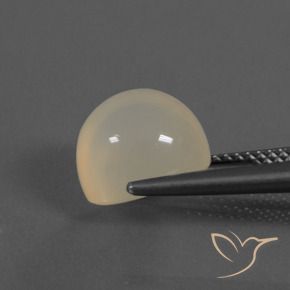 Pierre de lune Blanc perle naturelle ovale, 4.84 ct, Translucide