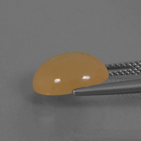 Pierre de Lune Orange moyen-léger naturelle Coupe ovale, 4.60 ct, Translucide