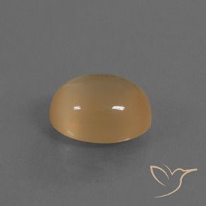 Pierre de lune Orange crémeux naturelle ovale, 4.18 ct, Translucide