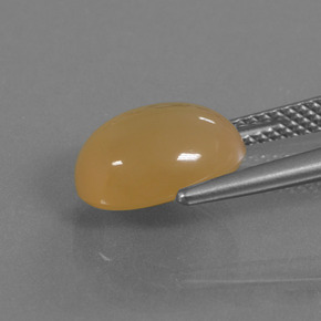 Pierre de lune doré naturelle coupe ovale, 3,84 ct, translucide