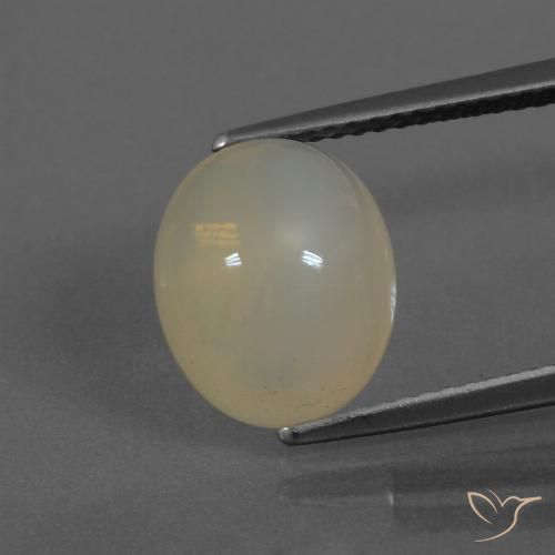 4.81ct Naturel Brun café léger Pierre de lune, ovale, Translucide