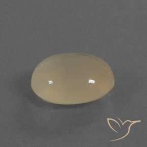 Pierre de lune Brun café léger naturelle ovale, 4.87 ct, Translucide