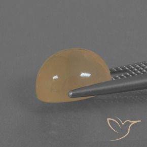 Pierre de lune Marron clair naturelle ovale, 5.20 ct, Translucide