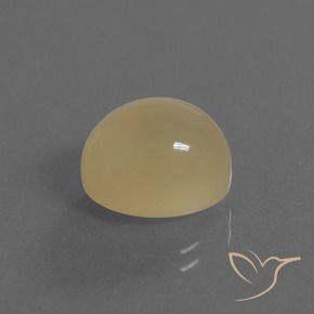 Pierre de lune Jaune clair naturelle ovale, 5.66 ct, Translucide