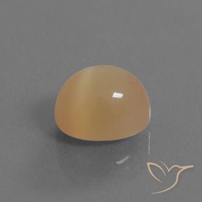 Pierre de lune Orange-or naturelle ovale, 5.32 ct, Translucide