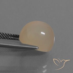 Pierre de lune Marron clair chaud naturelle ovale, 6.35 ct, Translucide