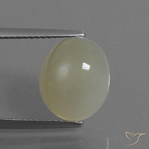 5.44ct Naturel Brun terre Pierre de lune, ovale, Translucide