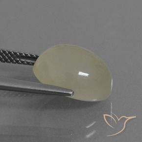 Pierre de lune Brun terre naturelle ovale, 5.44 ct, Translucide