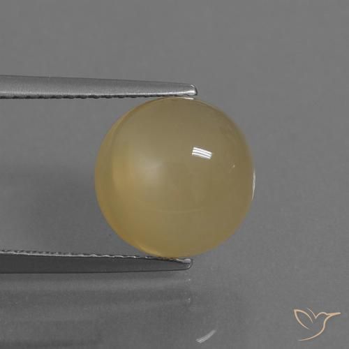 Pierre de lune Brun café léger naturelle Tour, 5.13 ct, Translucide