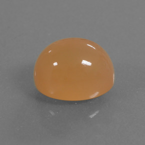 Pierre de Lune Orange cantaloup naturelle Coupe ovale, 4.11 ct, Translucide