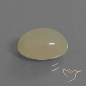Pierre de lune Crème naturelle ovale, 6.91 ct, Translucide