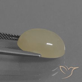 Pierre de lune Crème naturelle ovale, 6.91 ct, Translucide