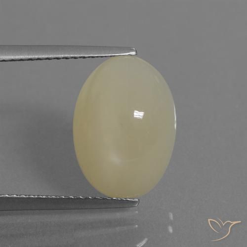 5.63ct Naturel Jaune clair Pierre de lune, ovale, Translucide