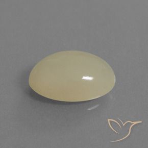 Pierre de lune Jaune clair naturelle ovale, 5.63 ct, Translucide