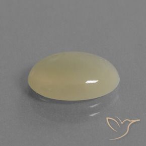 Pierre de lune Jaune clair naturelle ovale, 4.67 ct, Translucide