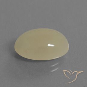 Pierre de lune Brun pâle naturelle ovale, 5.89 ct, Translucide