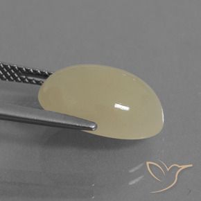 Pierre de lune Brun pâle naturelle ovale, 5.89 ct, Translucide