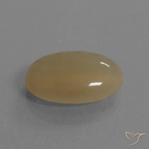 Pierre de lune Orange moyen-foncé naturelle ovale, 7.18 ct, Translucide