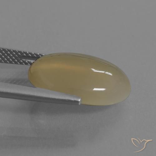 Pierre de lune Orange moyen-foncé naturelle ovale, 7.18 ct, Translucide
