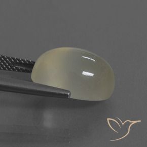Pierre de lune Jaune clair naturelle ovale, 7.56 ct, Translucide
