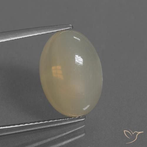 7.08ct Naturel Marron clair Pierre de lune, ovale, Translucide