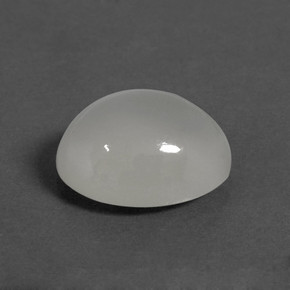 Pierre de Lune Blanc chaud naturelle Coupe ovale, 3.90 ct, Translucide