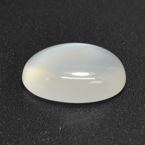 Pierre de Lune Blanc translucide naturelle Coupe ovale, 2.60 ct, Translucide