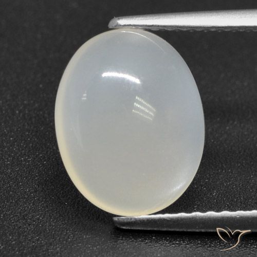 2.89ct Naturel Blanc translucide Pierre de lune, ovale, Translucide