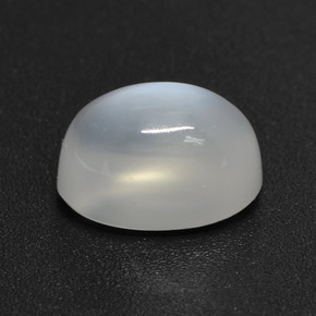Pierre de lune blanc naturelle coupe ovale, 3,23 ct, translucide